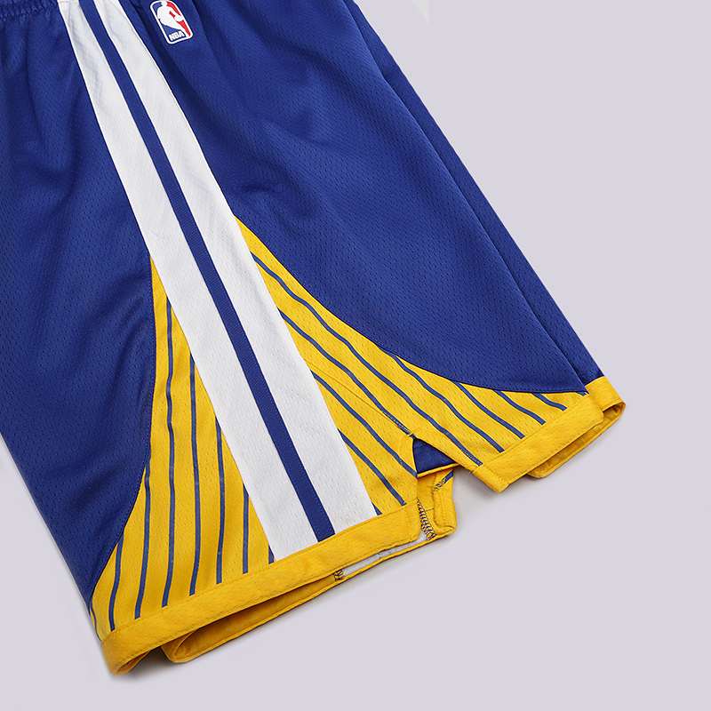 мужские синие шорты Nike Golden State Warriors Icon Edition Swingman NBA Shorts 866809-495 - цена, описание, фото 3